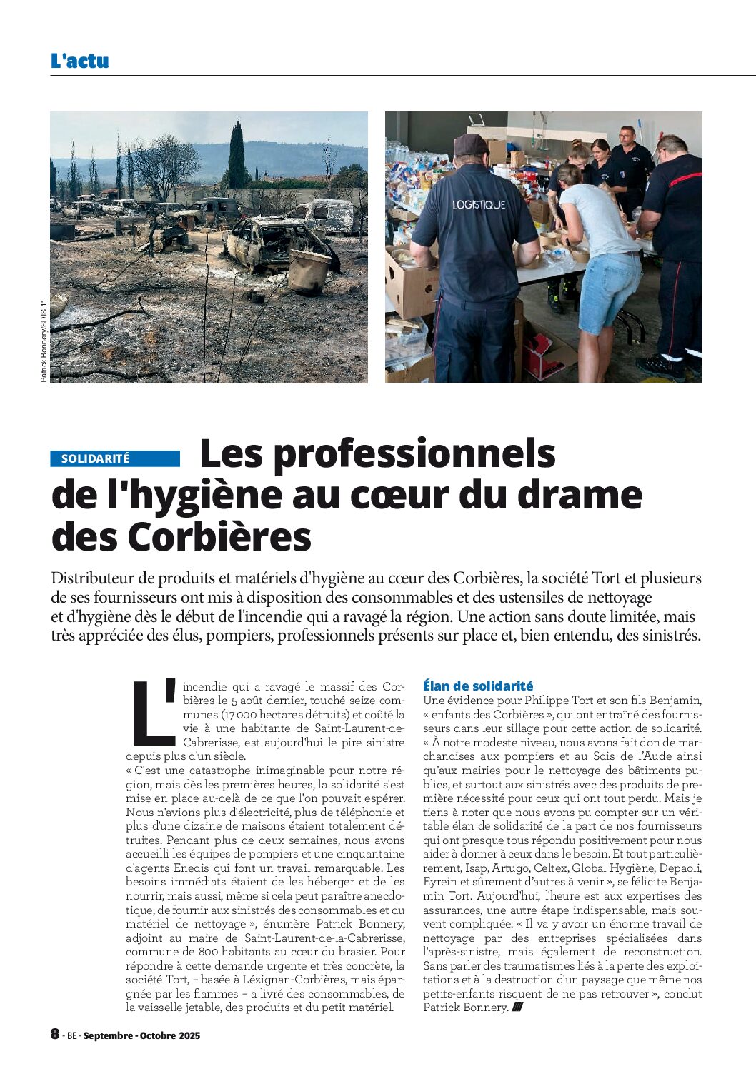 Solidarité – Soutien aux sinistrés des incendies Audois